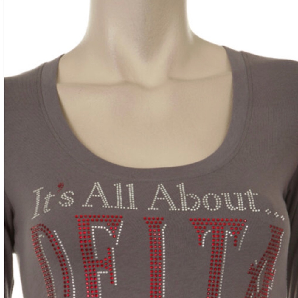 New💋 All About Delta Rhinestone Tee - Picture 2 of 4